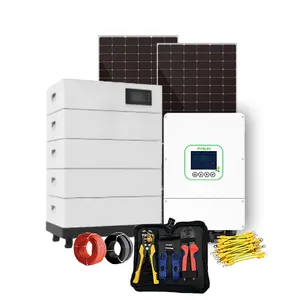 PYSUN 5Kwh 10Kw Hybridอินเวอร์เตอร์Lifepo4 Powerwall Essบ้านระบบจัดเก็บพลังงานคอนเทนเนอร์พลังงานแสงอาทิตย์แบตเตอรี่วางซ้อนกันได้