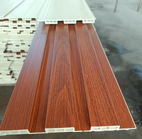 Panneaux muraux décoratifs modernes en WPC gaufré, étanches, pour hôtels et salles de sport, fourniture directe usine OEM