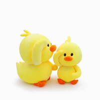 Vente en gros de jouets en peluche kawaii canard de pâques avec nœud brodé canetons kawaii