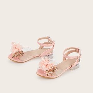 Sandali Estivi Nuovi Modelli 2026 per Bambine <span class=keywords><strong>con</strong></span> <span class=keywords><strong>Tacco</strong></span> Alto, Strass e Fiori in Pelle PU, <span class=keywords><strong>Scarpe</strong></span> Eleganti per Feste per Bambine Piccole - Product Image 4