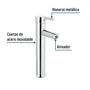 Master con 12 unità singola leva alta cromata per lavabo, Foset Tubig - Product Image 2
