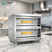 Four à convection commercial électrique avec poignée de porte pour la cuisson