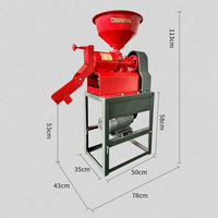 Nouvelle machine de décorticage et de traitement du riz, mini-décortiqueuse de riz semi-automatique portable, mini-décortiqueuse de riz portative
