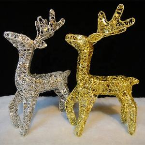 Led <span class=keywords><strong>animatrónico</strong></span> <span class=keywords><strong>de</strong></span> alta calidad para Navidad, Reno decorativo para exteriores con trineo y santa claus, en venta - Product Image 2