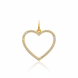 Breloque en pierre de Zircon de conception de coeur pour femme, bijoux turcs faits à la main en gros, breloque en argent Sterling 925 - Product Image 2