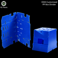 Caisse pliable réutilisable en panneau alvéolaire PP, empilable, pour pièces de machines, fabricant sur mesure OEM, caisse pliable en panneau ondulé PP