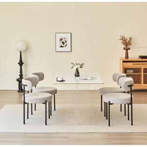 Silla Tapizada de Tela de Lujo Moderna para Sala de Estar al por Mayor Silla de Terciopelo Personalizada para Restaurante y Comedor - Product Image 6