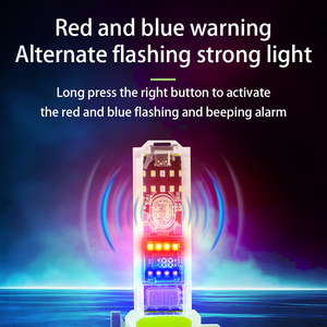 Nueva <span class=keywords><strong>Linterna</strong></span> de Alta Intensidad con Martillo de Seguridad de Larga Duración, Luz LED para Vehículos, Alarma con Zumbador Intermitente Rojo y Azul - Product Image 2