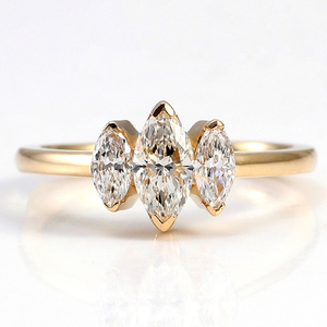 Anillo de Oro Amarillo de 10K con Diamante Cultivado en Laboratorio E VS, Anillo de Compromiso y Boda, Regalo de Aniversario, Ideal para Fiestas y Reuniones - Product Image 1