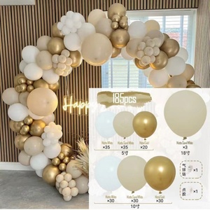 <b>Balloons</b> Daisy <b>Balloon</b> Garland <b>Decoration</b> Birthday Matte Double Apricot Arch Shape Latex Apricot Colorful Macaron <b>Balloons</b> - Product Image 4