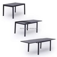 Usine de tables extensibles professionnelles Jinhua, tables à manger d'extérieur, table en verre extensible pour jardin/cour/salle à manger/villa