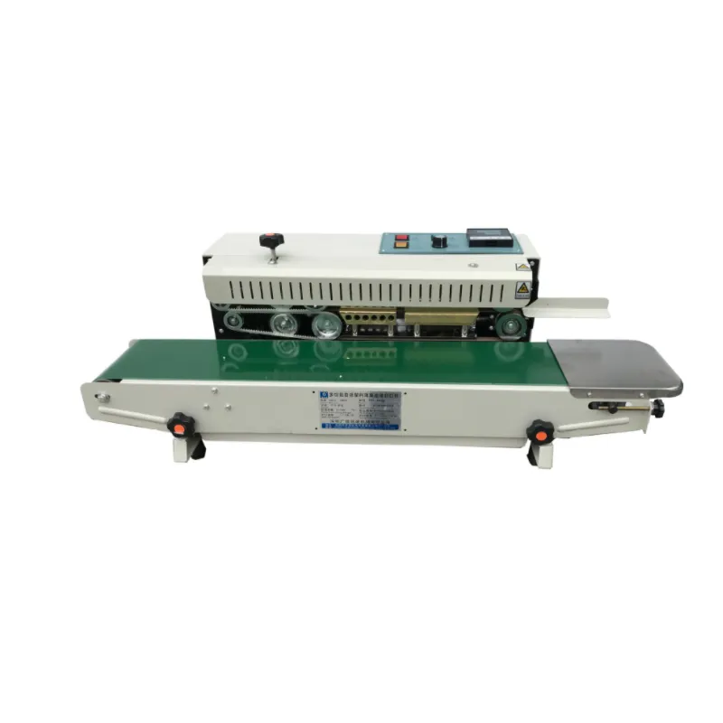 DFR-900 Continuous Sealer Versiegelung maschine Film Impulse Sealer Plastiktüte Soild Press Coder Band Expanded Food Band Sealer