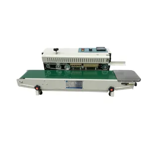 DFR-900 Continuous Sealer Sealing Machine Film Impulse Sealer Plastic Bag Soild PressCoder Band Expanded Food Band Sealer