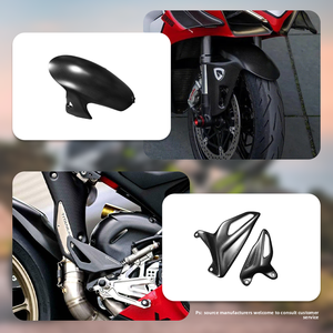 เหมาะสำหรับ <span class=keywords><strong>Ducati</strong></span> V4 Streetfighter, ปีกคาร์บอนแห้งแบบติดตั้งถาวร, ชุดแฟริ่งตัวถังรถแบบเต็มคัน, ชิ้นส่วนดัดแปลงคาร์บอนไฟเบอร์ - Product Image 3