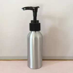 High Quality 100ml Black Aluminum Bottle For Cosmetic Aluminum Essential Oil Bottle Aluminum Container With Screw Lid.