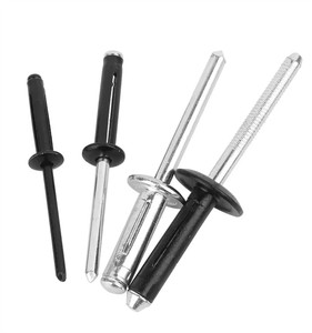 Rivets aveugles à tête dôme en aluminium et acier noirs de 2,4 mm, 3 mm, 3,2 mm, 4 mm, 4,8 mm, 5 mm, 6,4 mm - Product Image 5