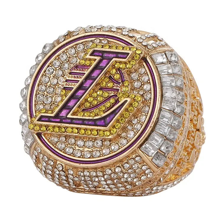 Customized Jewelry Men Youth Sports Rings 2020 Diamond Gold Basketball Los Angeles Lakers Championship Ring