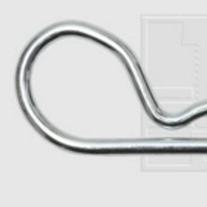 Pasador de Resorte de Cabeza Redonda SWG con Bucle Simple, 6.5mm, Acero Galvanizado, 25 Piezas, Hecho en Alemania (940910237821) - Product Image 5
