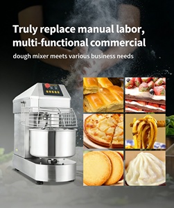 Mélangeur à spirale professionnel pour pâte à pizza, mélangeur à pâte automatique, acier inoxydable, certifié CE - Product Image 2
