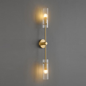 Italian Minimalist All-Copper Wall Lamp Postmodern Designer <b>Style</b> for Living Room Stairwell Hallway Bedroom Bedside Decor - Product Image 2