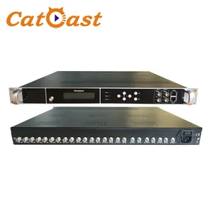 الكيبل التلفزيوني الرقمية المغير 8 12 16 20 24 FTA DVB-S2 DVB-C DVB-t ATSC ISDBT موالف إلى RF Transmodulator DVB T2 المغير