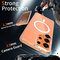 Funda Magnética Transparente Antirrayaduras de 1.5 mm para Samsung S26 Ultra, Funda para Teléfono Móvil con Carga Inalámbrica a Prueba de Golpes