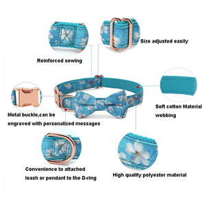<span class=keywords><strong>Collar</strong></span> de Perro Moderno Ajustable y Ecológico de Poliéster Estampado con Diseño de Corbatín, <span class=keywords><strong>Collar</strong></span> y Correa Extra Grandes Extraíbles - Product Image 3