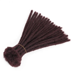 Extensions de <span class=keywords><strong>Dreadlocks</strong></span> en Cheveux Humains, Vraies Locks Brésiliennes Faites à la Main pour Femmes et Hommes, Ombré Marron - Product Image 4
