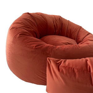 2022 NEUE Produkte Modernes weiches abnehmbares Moon <span class=keywords><strong>Sitzsack</strong></span> Sofa für Wohnzimmer <span class=keywords><strong>Sitzsack</strong></span> Stuhl Custom Großhandel <span class=keywords><strong>Sitzsack</strong></span> Liege - Product Image 4