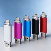 Clé USB A et Type C en métal pour téléphone, tablette, ordinateur portable, logo personnalisé
