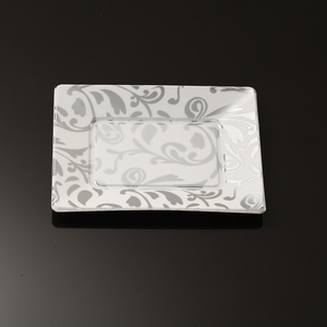 XUELI Party Catering Recubierto Durable Snack Fruit Bandejas Vajilla desechable Colorido Impreso Rectangular Platos <span class=keywords><strong>de</strong></span> plástico - Product Image 3