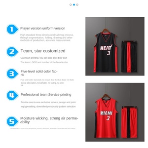 Ensemble de <span class=keywords><strong>maillot</strong></span> de basket-ball pour adultes Warriors Curry n° 5 - Débardeur en polyester à séchage rapide pour hommes/femmes neutres, entraînement d'équipe, vêtements de match en groupe - Product Image 4