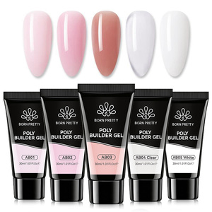 BORN PRETTY 30ml Gel Acrílico de Extensión Rápida Sin Hema, Color OEM Blanco Rosa, Gel Constructor Sólido para Extensión de <span class=keywords><strong>Uñas</strong></span> - Product Image 1