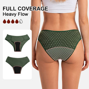 Mutandine Mestruali Personalizzate per Donne, Produttore Cinese, Basso MOQ, OEM, Biancheria Intima Femminile <span class=keywords><strong>Elegante</strong></span>, Mutande in Cotone Anti-Perdita - Product Image 3
