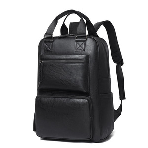 <strong>Vintage</strong> PU Leather Travel Backpack for Men Water-Resistant College School Daypack Casual <strong>Laptop</strong> - Product Image 6