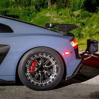 Jantes Beadlock OEM ODM personnalisées entièrement forgées en 6061-T6 pour la course de dragster, compatibles avec Audi R8, Porsche 911, Tesla Plaid (5x112, 5x114.3, 5x130)
