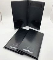 Porte-chèques de commande en similicuir personnalisé avec logo pour restaurant, porte-reçus de commande