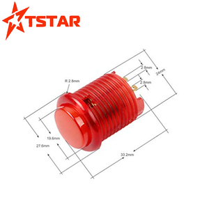 24Mm 5V Miễn Phí Vận Mẫu <span class=keywords><strong>LED</strong></span> Arcade Nút Không Thấm Nước Vòng Arcade <span class=keywords><strong>Push</strong></span> <span class=keywords><strong>Button</strong></span> Cho Bán - Product Image 5
