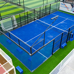 Terrain de padel en acier inoxydable durable, finition galvanisée à chaud, verre trempé de 12 mm d'épaisseur, gazon artificiel, garantie 10 ans - Product Image 1