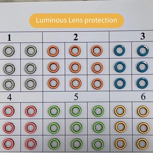 เลนส์กล้อง iPhone ป้องกันรอยขีดข่วน เรืองแสง สำหรับ iPhone 14 13 Pro Max  กระจกนิรภัยเรืองแสงแบบวงแหวน - Product Image 4
