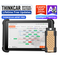 Aggiornamento Gratuito THINKCAR THINKSCAN 689BT PRO CANFD DOIP 34 Reset Bidirezionale J2534 Pass-Thru Mappatura Topologica Strumenti Diagnostici