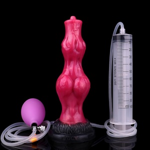 FAAK Manufacturers Direct Sales <b>Dildo</b> with Fun Animal Touch Inflatable Water Spray <b>Dildo</b> Anal Plug for Men Women - Product Image 1