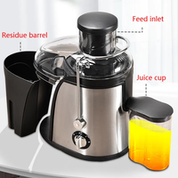Extracteur de jus centrifuge électrique haute puissance, vitesse variable, boîtier en acier inoxydable, 350W, 5000 tr/min, moteur silencieux, fruits, oranges