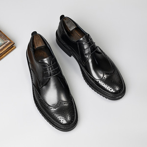 Zapatos Oxford de Piel Vacuna de Primera Calidad para 2025, Ideales para Vestimenta Casual, Bodas, Negocios y Eventos Formales, Duraderos y Transpirables - Product Image 6
