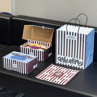 Boîtes à sandwich en papier écologiques jetables personnalisées, boîtes à emporter en carton ondulé kraft imprimées sur mesure pour sandwich