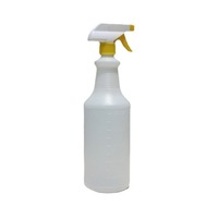 Bouteille de pulvérisation à gâchette en HDPE vide de couleur naturelle 500ml 750ml 1000ml 32oz avec vaporisateur à gâchette 28/400 pour jardin