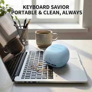New Silent High Suction Rechargeable Bagless Handheld Student Desk Keyboard Portable Desktop <strong>Dry</strong> Type Vacuum <strong>Cleaner</strong> - Product Image 5