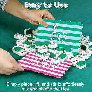 Wholesale Custom Mahjong Shuffler Cards Manufacturer <b>Plastic</b> <b>Tile</b> Mixer Set Private Label - Product Image 4
