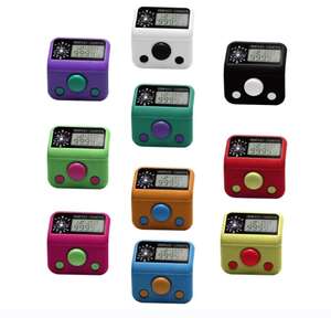 Anillo Zikr con Brújula Eléctrica, Pantalla LED de Tiempo, Herramienta Manual, Contador Tasbeeh LCD de 5 Dígitos, Contador de Oraciones Islámico, Herramientas de Ferretería - Product Image 1