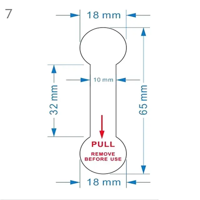 Customized CR2016 CR2025 CR2032 AA AAA 18650 Button cylindrical battery Isolation Tabs Isolated Strip battery separator pull tab